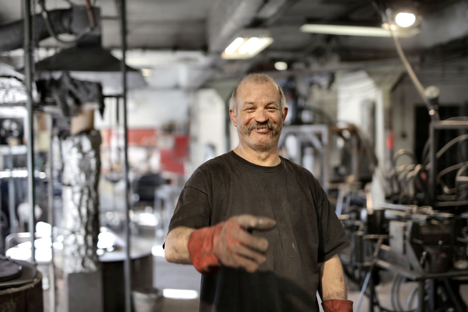 Small business owner in a workshop